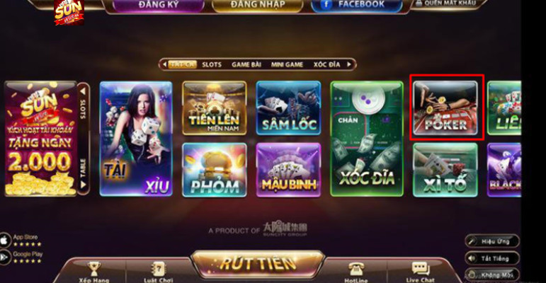 Poker sunwin game bài số 1 việt nam